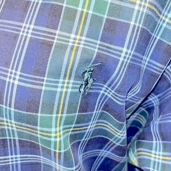 Ralph Lauren plaid designer dress shirt - Picture 3 of 6